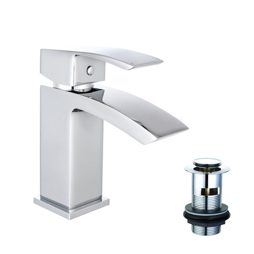 Basin mixer tap with - basin, waste