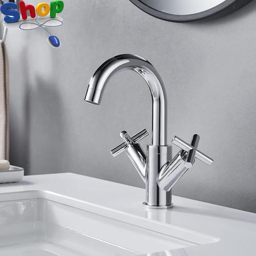 Basin mixer tap dual cross - basin,