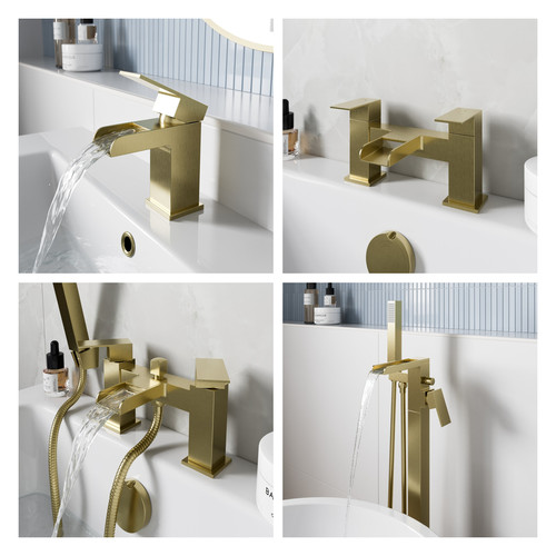 Waterfall bathroom taps - waterfall,
