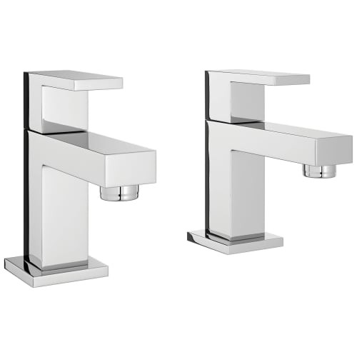Kubic chrome basin taps - chrome,