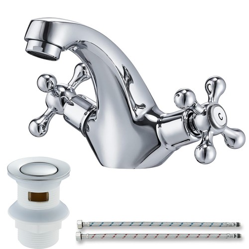 Chrome modern bathroom sink - modern,
