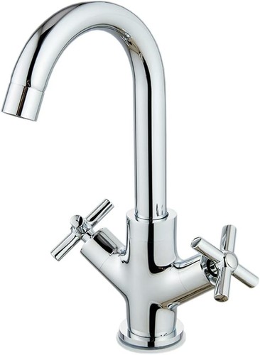 Chrome basin mixer tap dual - chrome,