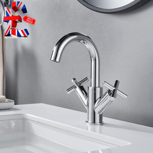 Basin mixer tap dual - mixer, tap,
