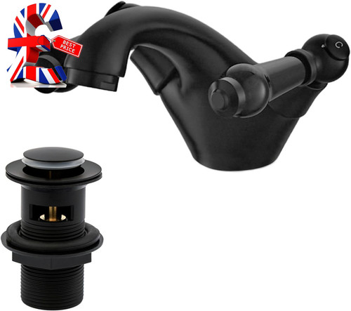 Victoria matte black bathroom - black,