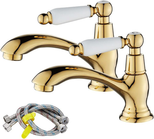 Bathroom basin pillar taps - bathroom,