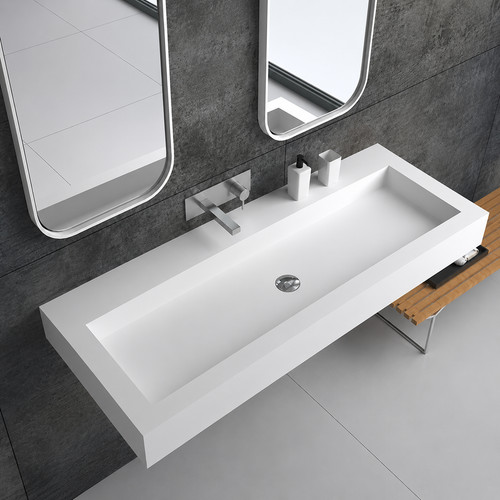 Wall hung bathroom - wall, sink