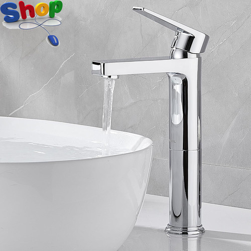 Bathroom sink taps high rise - bathroom,