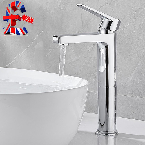 Bathroom sink taps high - bathroom,