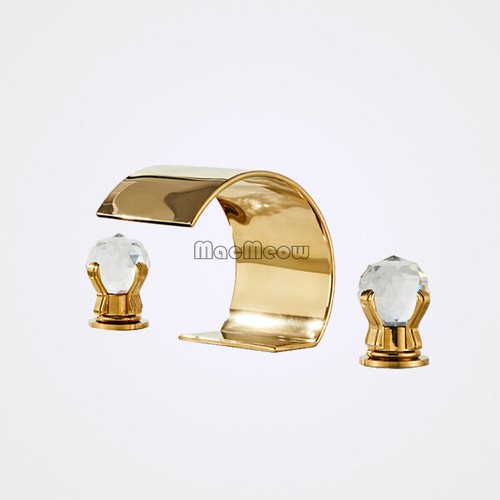 Bathroom double crystal handle - bathroom,